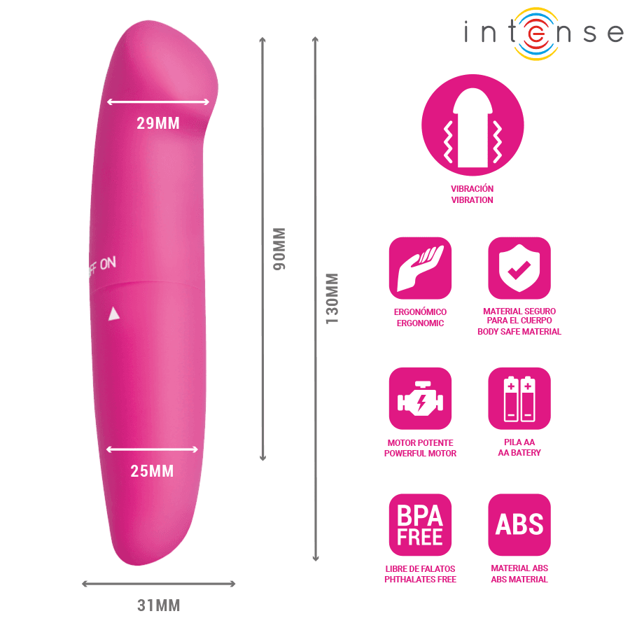 INTENSE - Phil G-točka vibrator ružičasti 13 cm 3