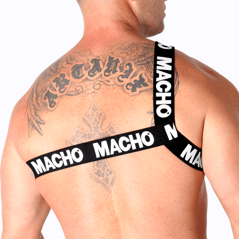 MACHO - ROMAN HARNESS WHITE L/XL 3
