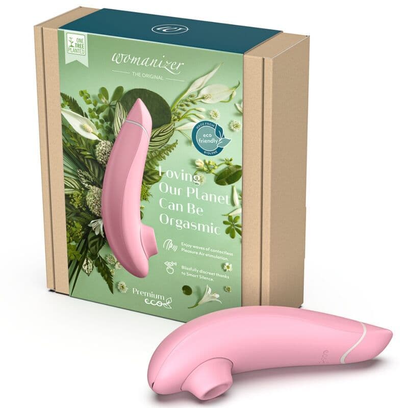 WOMANIZER - PREMIUM ECO SUCTION CLITORAL STIMULATOR 12 INTENSITY LEVELS ROSE 2