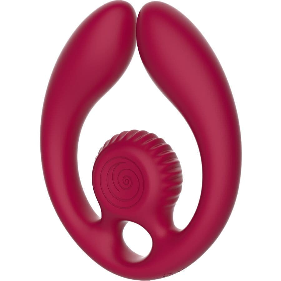 SNAIL VIBE - GIZI DUO COUPLES STIMULATOR REMOTE CONTROL BURGUNDY 4