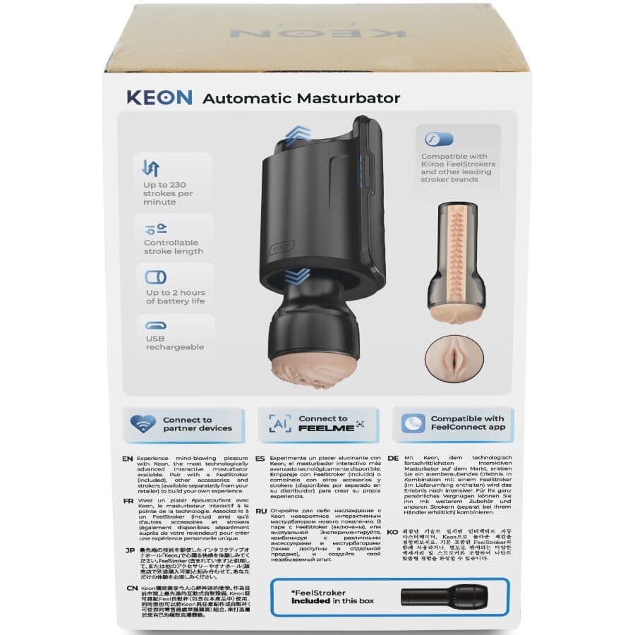 KIIROO - KEON WIFI COMBO MASTURBATORE AUTOMATICO + FEEL STROKER 2