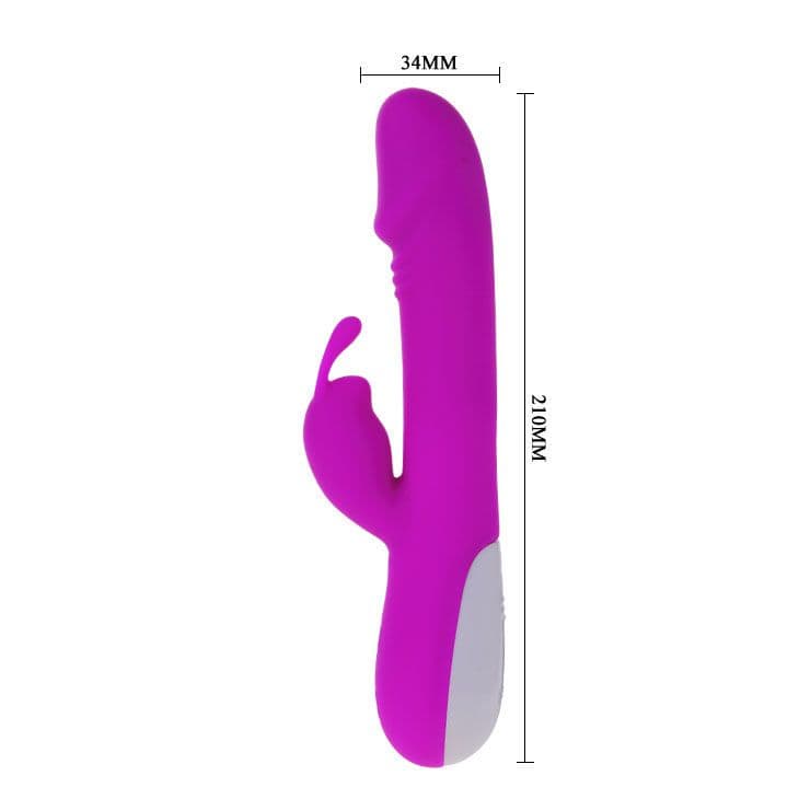 PRETTY LOVE - FLIRTAZIONE VIBRATORE ROBERT CON STIMOLATORE CLITORIDE 4