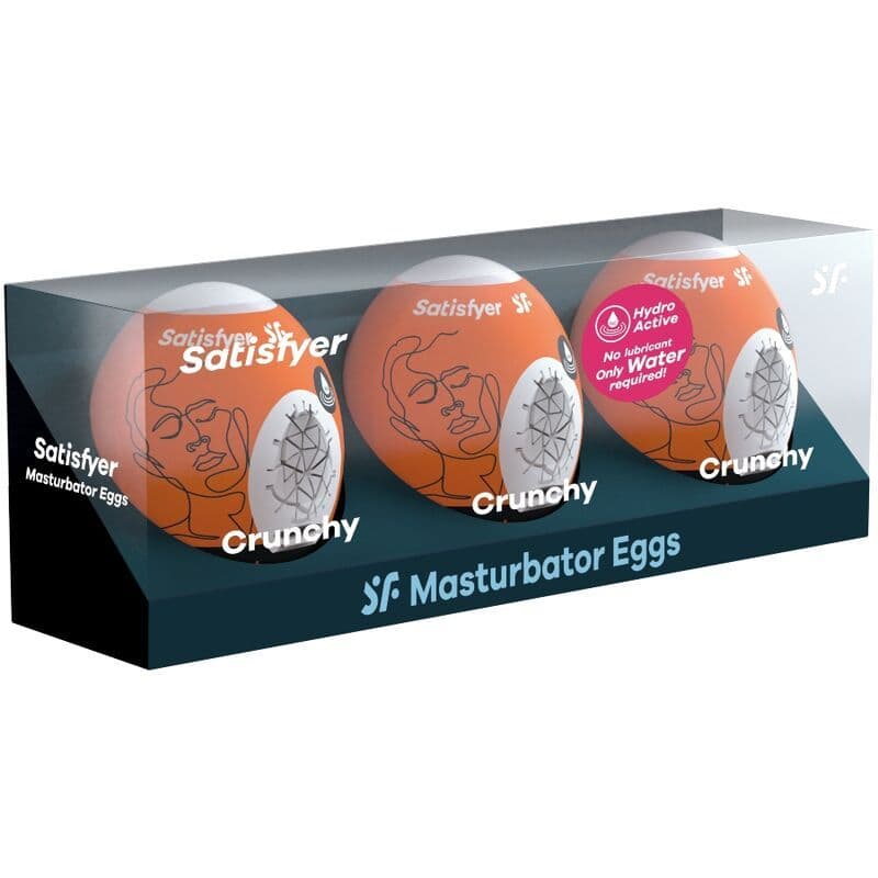 SATISFYER - 3 UOVA MASTURBATORI NAUGHTY, SAVAGE & CRUNCHY 2