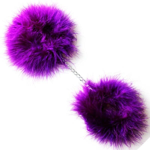 SECRETPLAY - LILA MARABOU-HANDSCHELLEN 3
