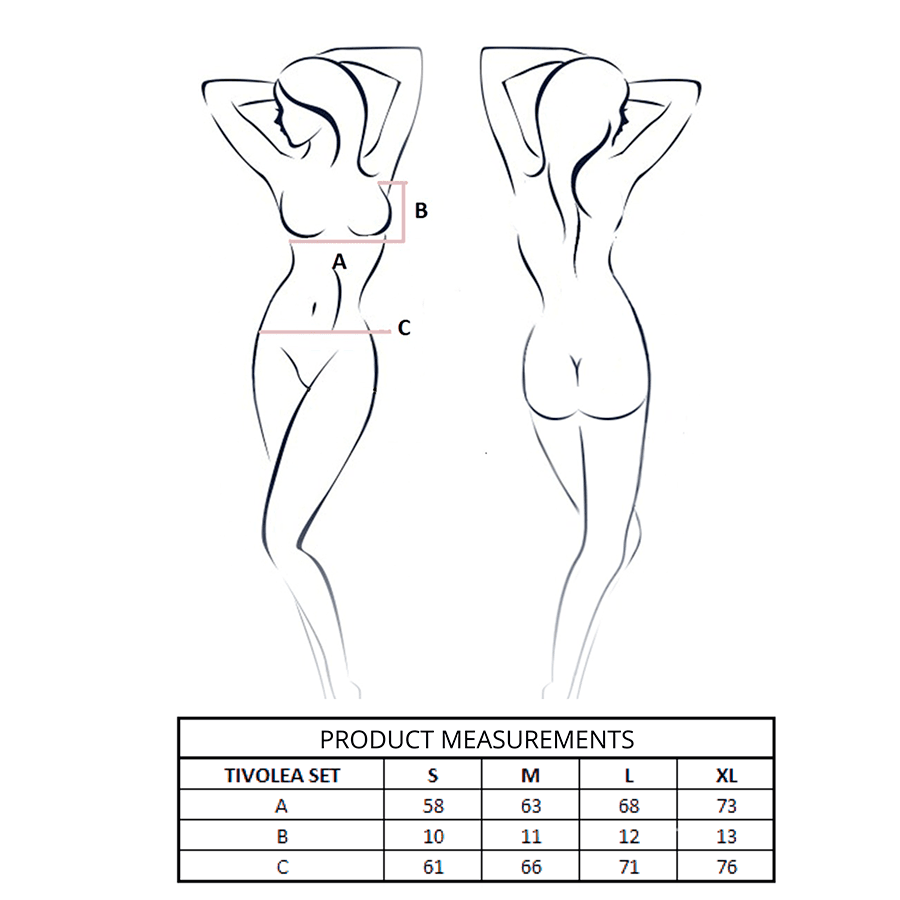 PASSION - TIVOLEA BH + STRING SET MISTY ROSE S/M 4