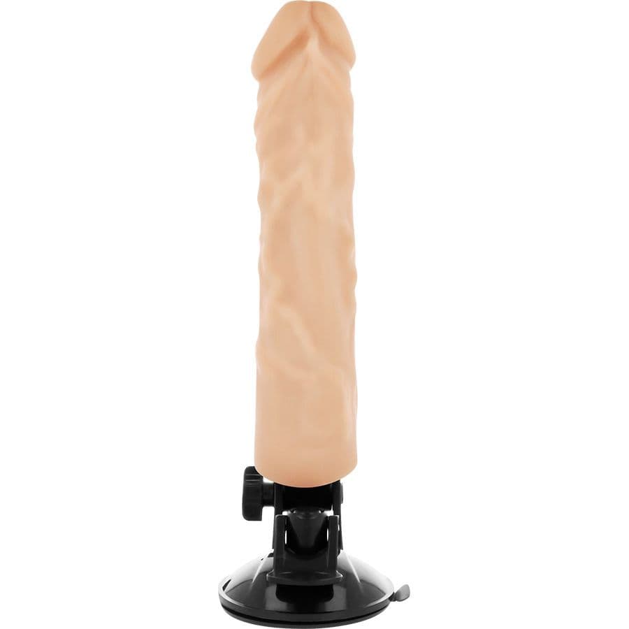 BASECOCK - REALISTIČNI VIBRATOR Z DALJINSKIM UPRAVLJALNIKOM FLESH 21 CM Ø 4 CM 3