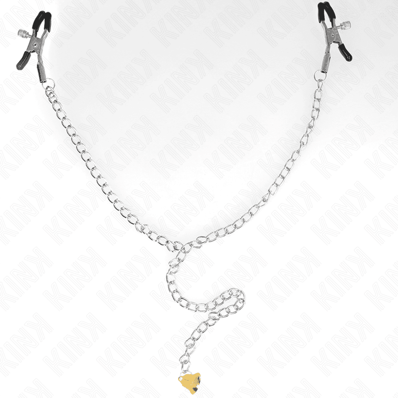 KINK - PINZE PER CAPEZZOLI A CATENA CON PENDENTE IN CORNO 30 CM 4