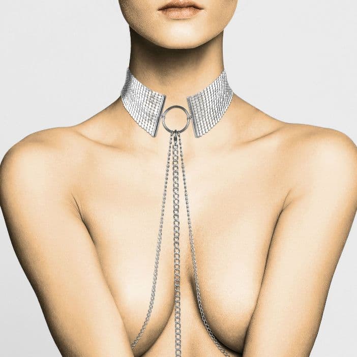 BIJOUX - DÉSIR MÉTALLIQUE SILVER METALLIC NECKLACE 3