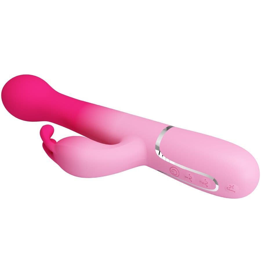 PRETTY LOVE - DEJON 3 IN 1 MULTIFUNCTION RABBIT VIBRATOR PINK 4
