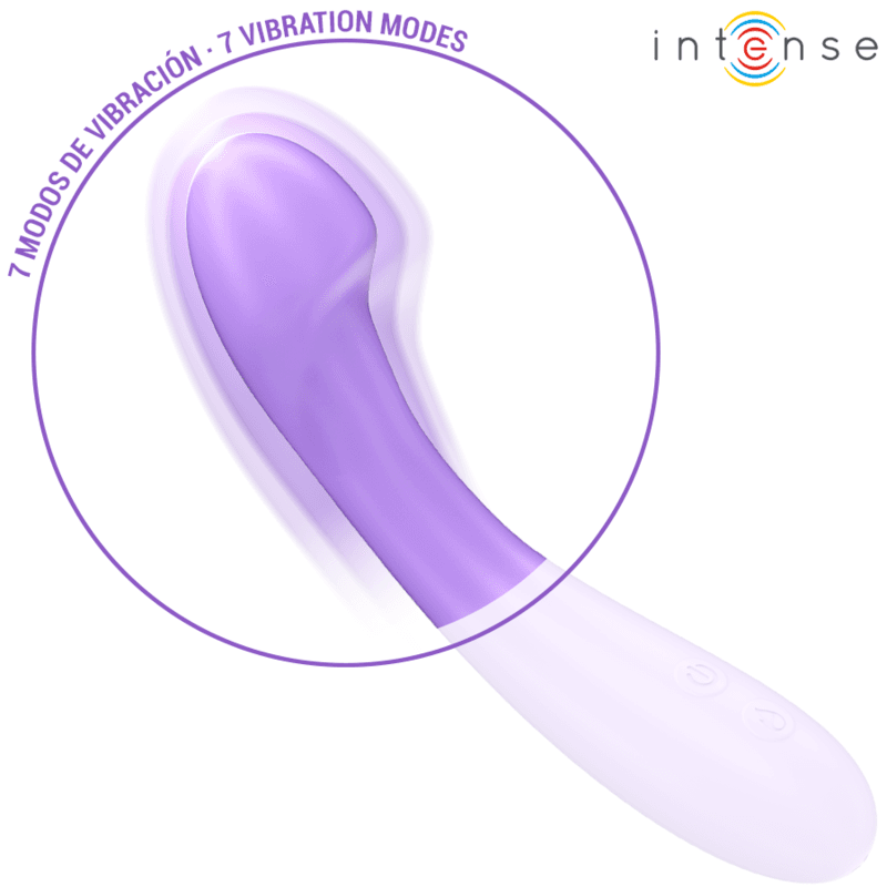 INTENSE - VIBRATORE BECKY 19 CM RISCALDABILE 7 VIBRAZIONI VIOLA 4