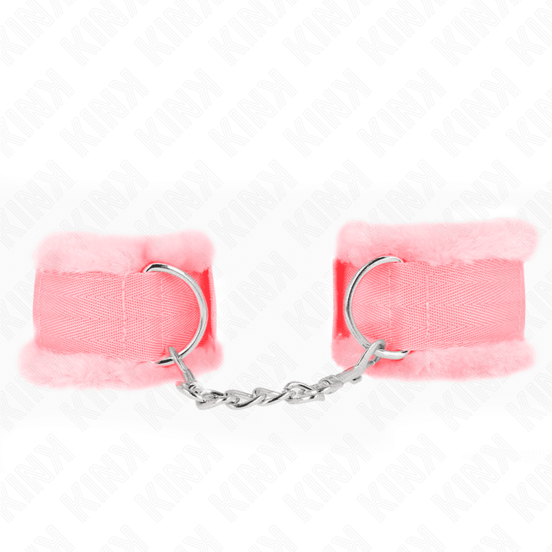 KINK - POGGIPOLSI FODERATI IN PELLICCIA ROSA REGOLABILE 17-31 CM X 7 CM 2