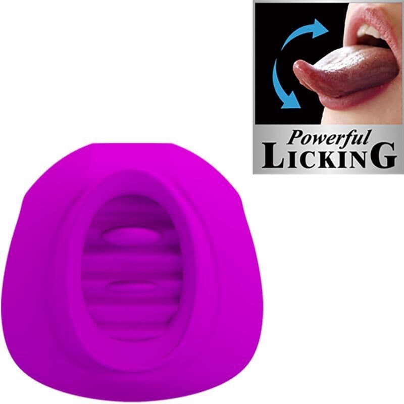 PRETTY LOVE - ESTELLE VIBRATOR S JEZIČKOM ZA KLITORIS, 12 VIBRACIJA, LJUBIČASTI 2