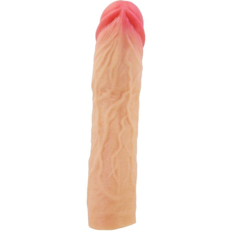PRETTY LOVE - DEREK NAVLAKA ZA PENIS S 7,6 CM PRODUŽETKOM, PRIRODNA BOJA 2