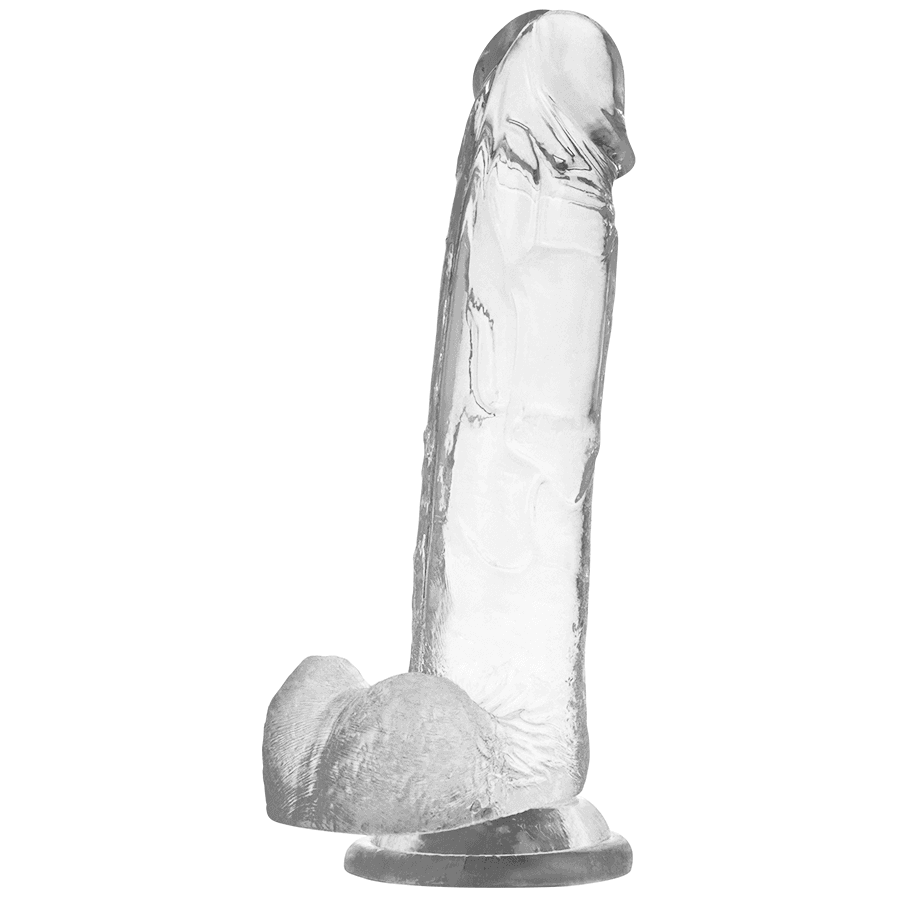 X RAY - CAZZO TRASPARENTE CON SFERE 22 CM -O- 4.6 CM 4