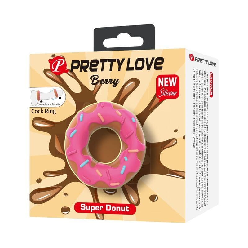 PRETTY LOVE - SUPER DONUT PENIS RING PINK 2