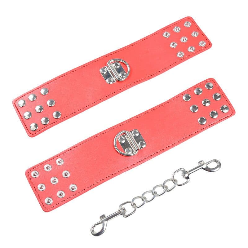 OHMAMA FETISH - MANETTE ROSSE CON CHIUSURA A SCATTO 4