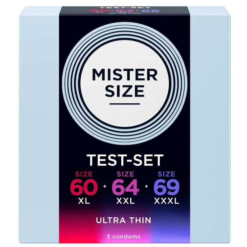 MISTER SIZE - Paket uzorka kondoma veličina 60-64-69 mm (3 jedinice)