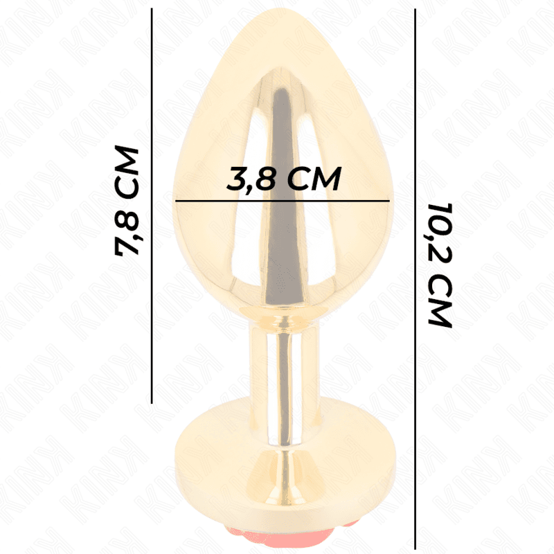 KINK - PLUG ANAL GOLD ROSE RED SIZE L 4