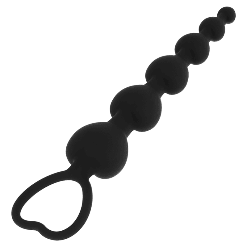 BLACK&SILVER - MILA ANAL CHAIN OF HEARTS 18 CM 4