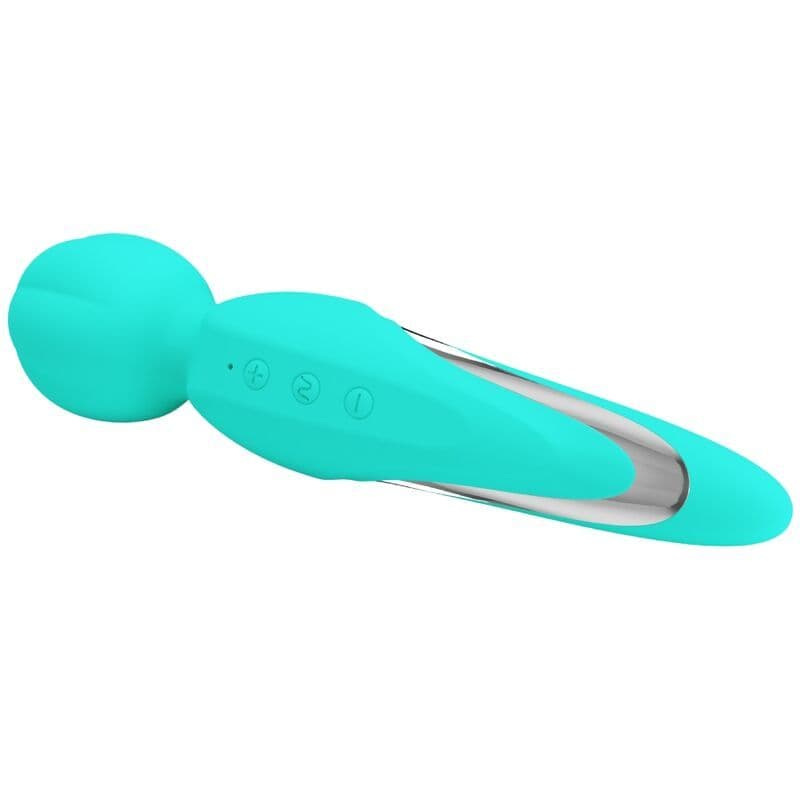 PRETTY LOVE - WALTER MASAŽNI ŠTAPIĆ VIBRATOR, AKVAMARIN ZELENI 4