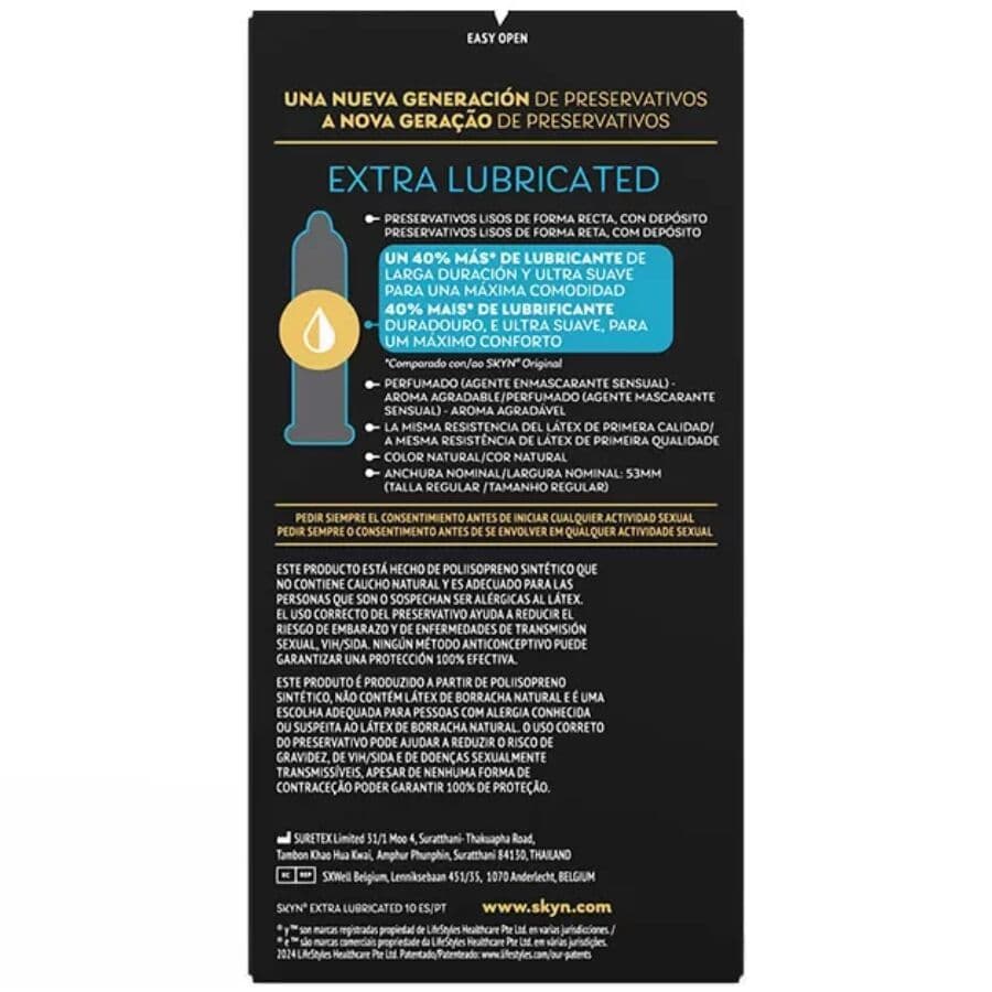 SKYN - EXTRA LUBRICATED CONDOM 10 UNITS 2