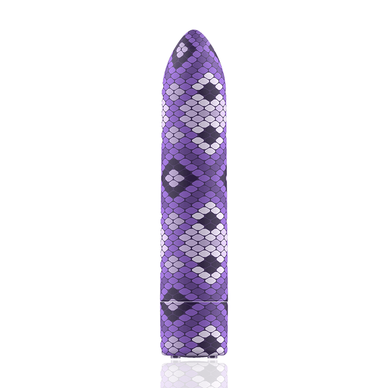CUSTOM BULLETS - SNAKE POLNILNA MAGNETNA VIBRACIJSKA KAPSULA Z 10 INTENZITETAMI, VIJOLIČNA 2