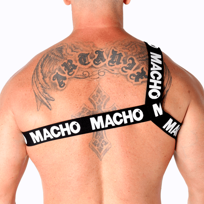 MACHO - ROMAN HARNESS WHITE L/XL 4