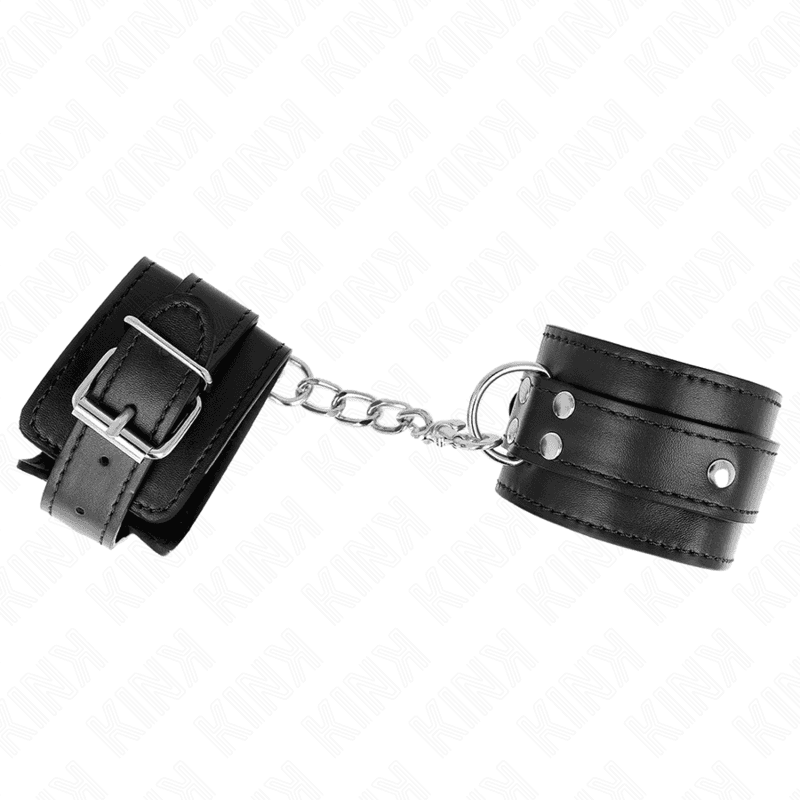 KINK - 3 D-RING WRIST RESTRAINTS ADJUSTABLE BLACK 17.5-25 CM X 6 CM 3