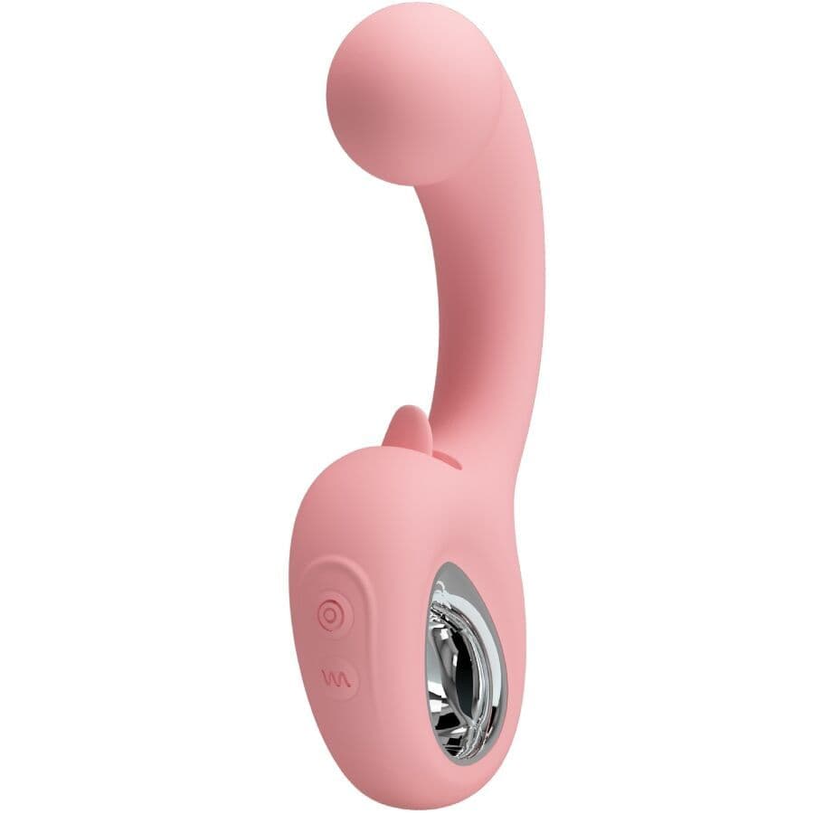 PRETTY LOVE - ERYNNYES G-SPOT VIBRATOR + KLITORIS-STIMULATOR 10 VIBRATIONEN ROSA 2