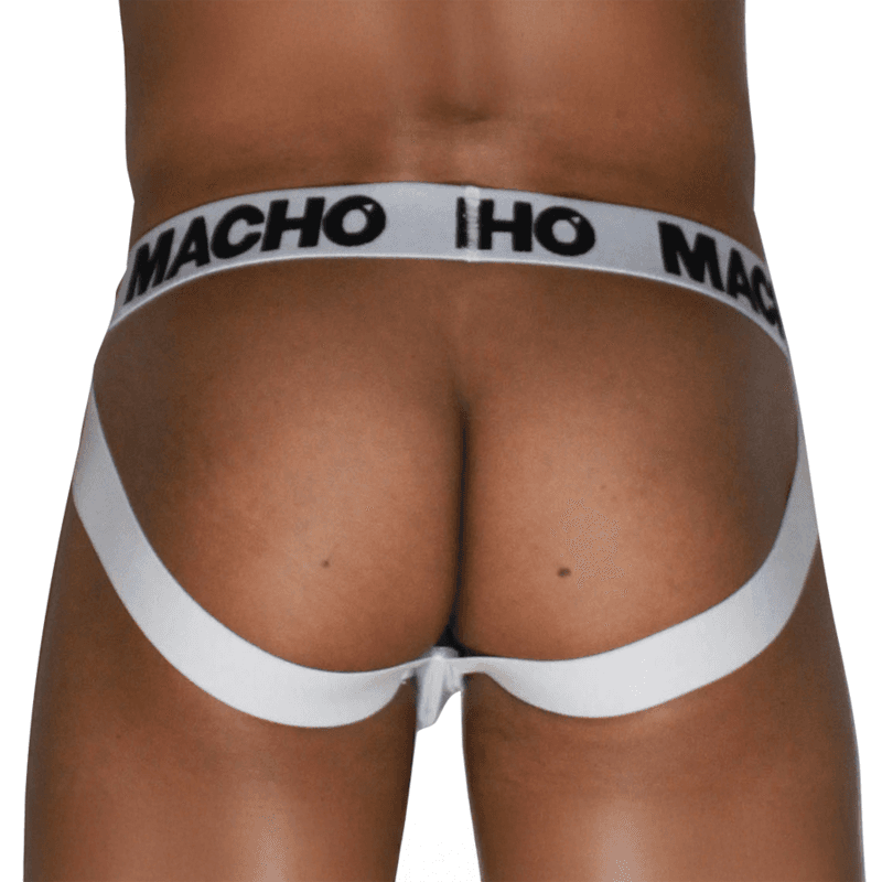 MACHO - MX29BL MOŠKE TANGICE JOCKSTRAP BELA + BELA 3