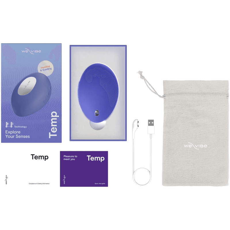WE-VIBE - VIBRATORE RISCALDANTE E RAFFREDDANTE A TEMPERATURA INTENSIVA, COLORE BLU LAVANDA 3