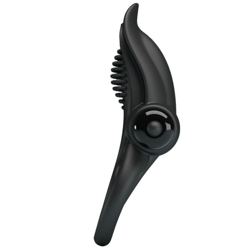 PRETTY LOVE - DOUBLE VIBRATING RING + CLITORIS STIMULATOR 10 VIBRATIONS BLACK 2