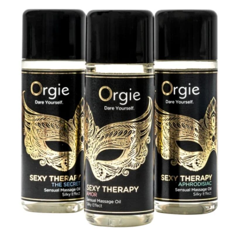 ORGIE - SEXY THERAPY MINI SIZE COLLECTION SENSUAL MASSAGE OILS 3 X 30 ML 2