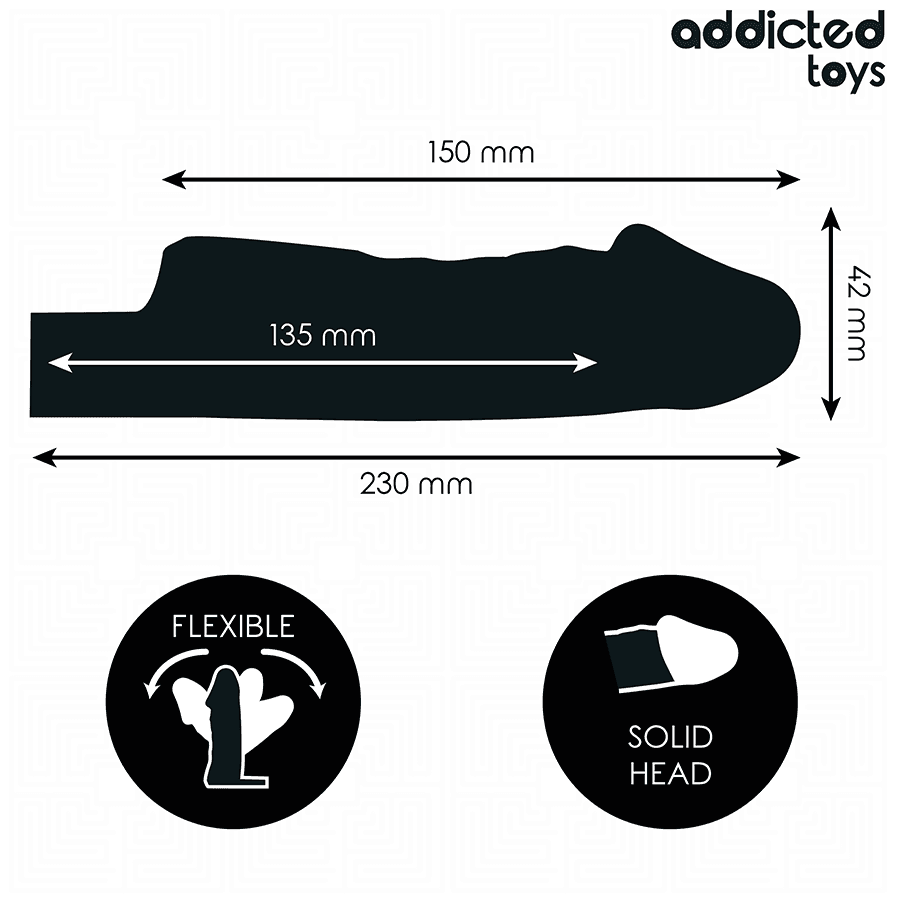 ADDICTED TOYS - PROZIRNA NAVLAKA ZA PENIS, VELIČINA S, 23 CM 4