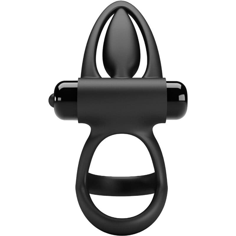 PRETTY LOVE - VIBRATING RING 10 VIBRATIONS BLACK SILICONE 4
