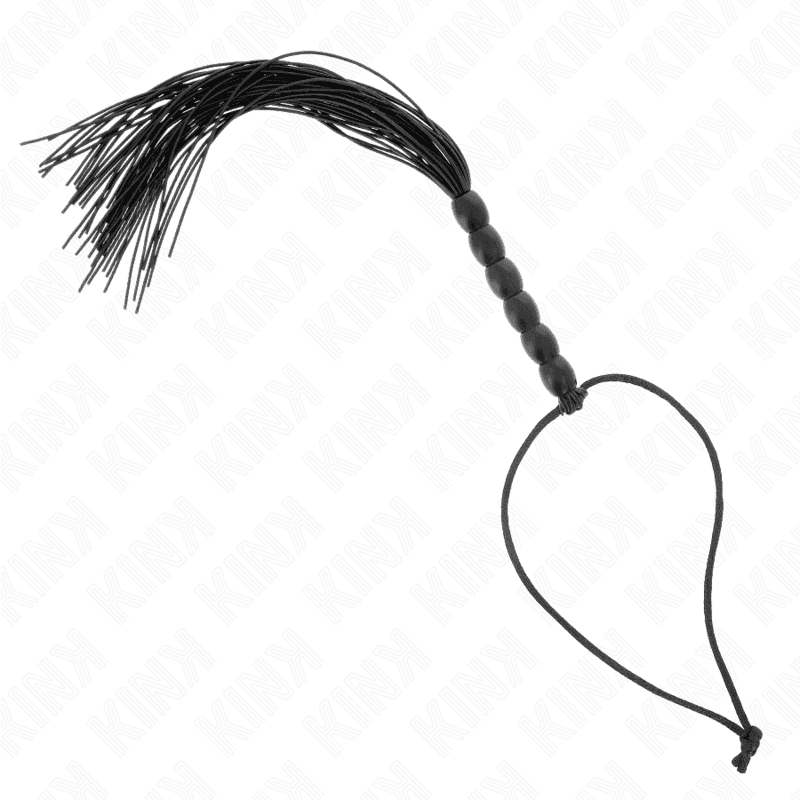 KINK - MINI SILIKONSKI BIČ SA 6 CRNIH KUGLICA, 26 CM 2
