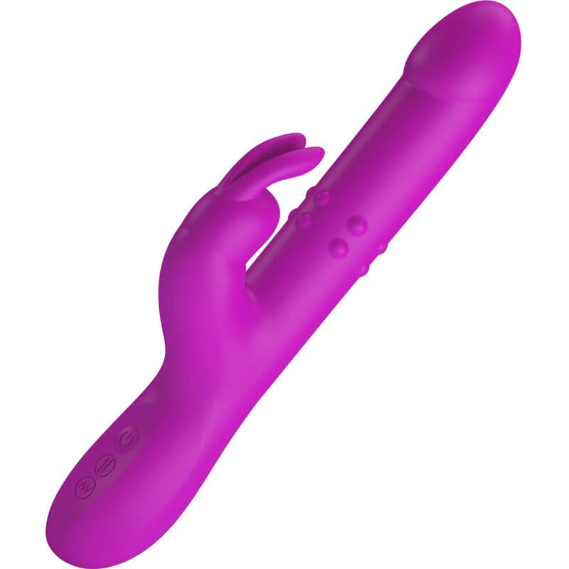 PRETTY LOVE - REESE RABBIT VIBRATOR Z VRTENJEM, VIJOLIČEN 3