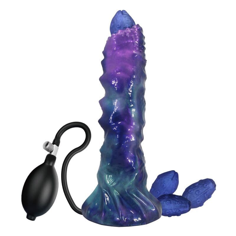 POWER MONSTERS - DUSKWALKER SENTINEL DREIFARBIGER AUFBLASBARER FANTASY-SILIKONDILDO 23 CM Ø 5 CM