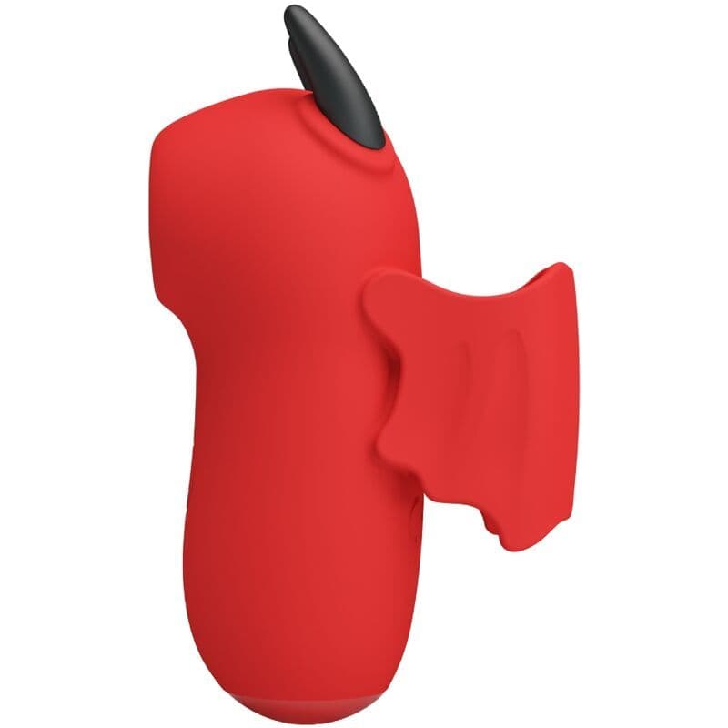 PRETTY LOVE - MAGIC DEVIL VIBRATOR ZA PRST (MINI FUN TOYS), CRVENI 3