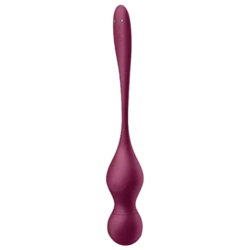 SATISFYER - LOVE BIRDS VARY VIBRIERENDE KUGELN KOSTENLOSE APP WEINROT 3