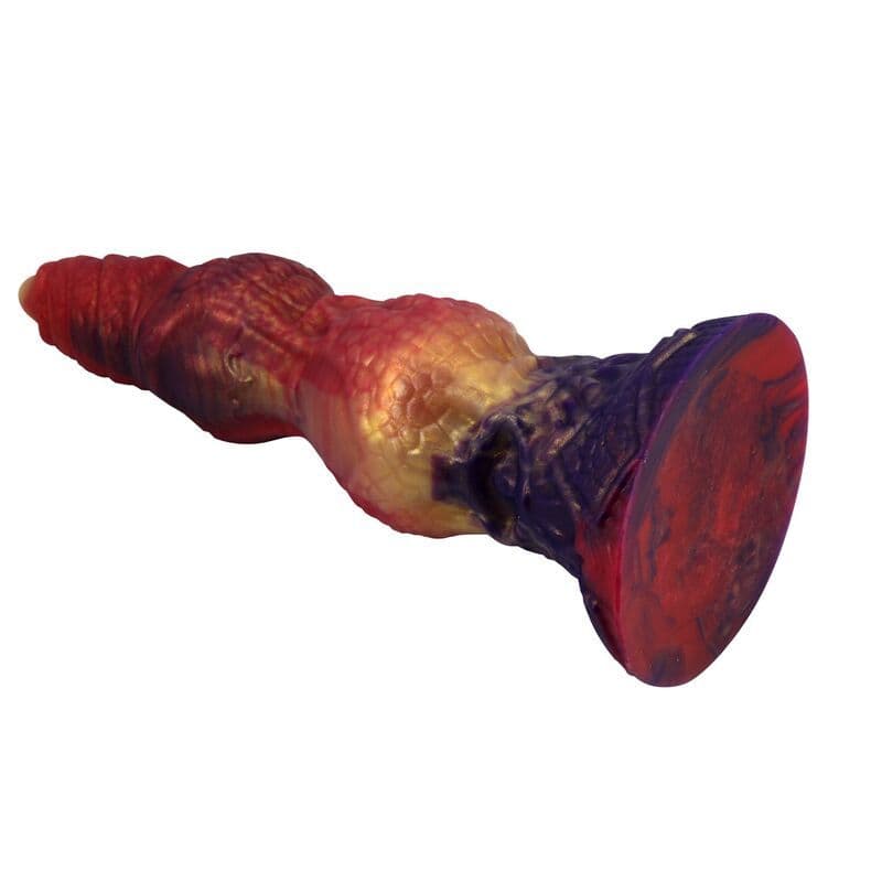 POWER MONSTERS - SAVAGE BEASTLORD TRICOLOR FANTASY SILICONE DILDO 24 CM Ø 5 CM 4