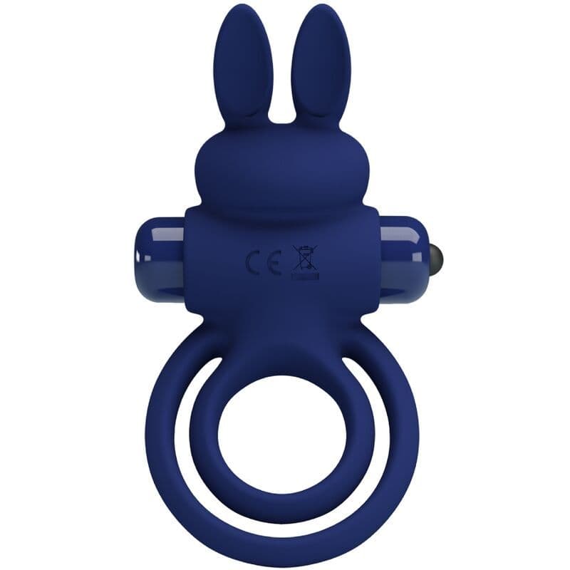 PRETTY LOVE - DAREY DOUBLE VIBRATING RING RABBIT BLUE 3