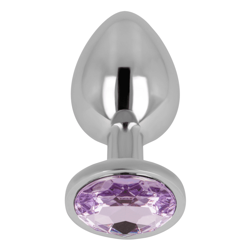 OHMAMA - ANAL PLUG WITH VIOLET CRYSTAL 8 CM 2