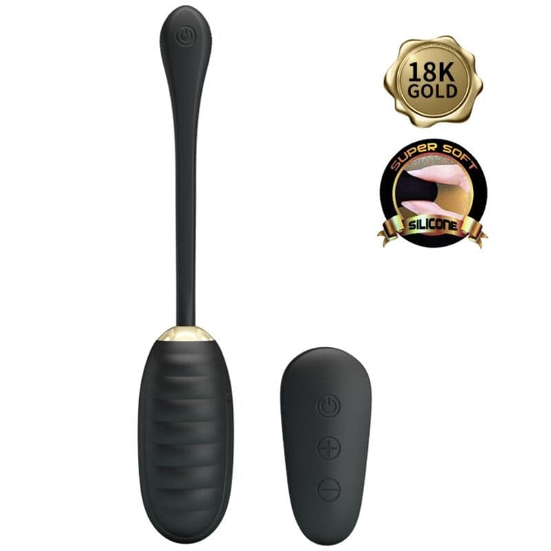 PRETTY LOVE - DOREEN LUXURY UOVO VIBRANTE RICARICABILE NERO TELECOMANDO 3