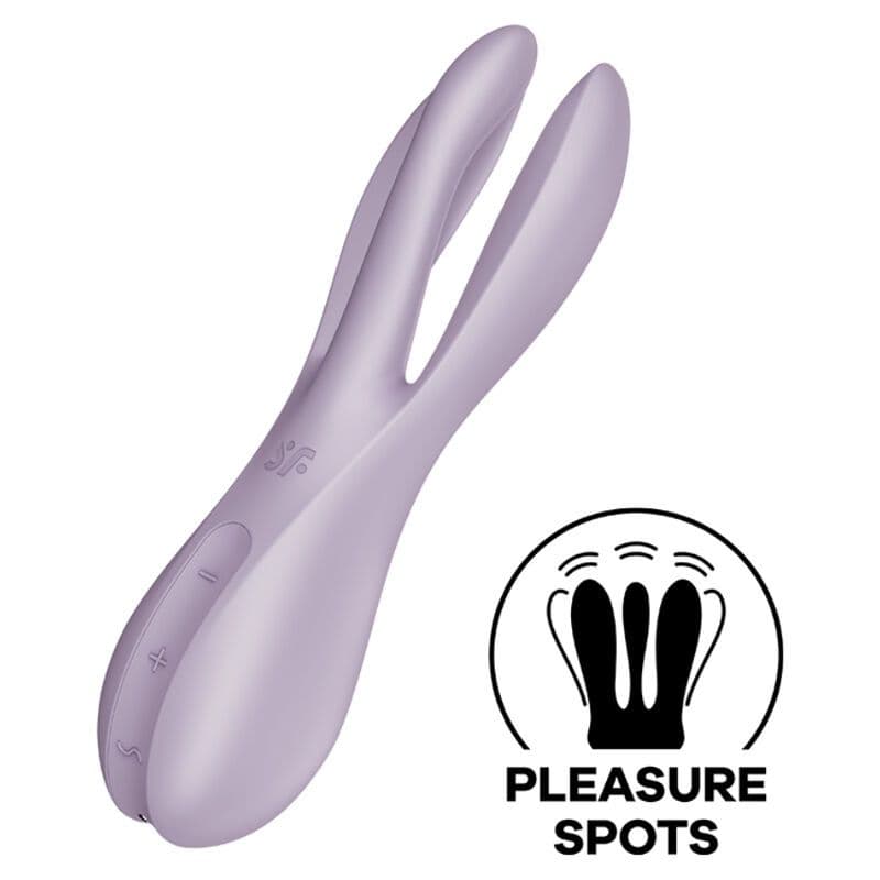 SATISFYER - THREESOME 2 VIBRATOR VIOLET 2