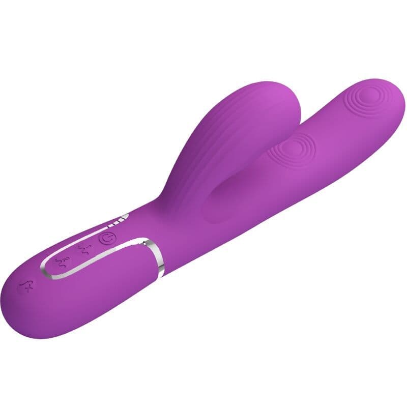 PRETTY LOVE - PERLITA 3 U 1 VIŠEFUNKCIJSKI RABBIT VIBRATOR, LJUBIČASTI 3