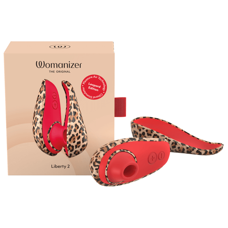 WOMANIZER - LIBERTY 2 SUCTION CLITORAL STIMULATOR 8 INTENSITY LEVELS LEOPARD PRINT 2