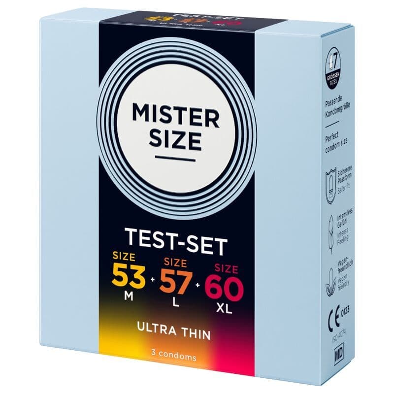 MISTER SIZE - Paket uzorka kondoma veličina 53-57-60 mm (3 jedinice) 2