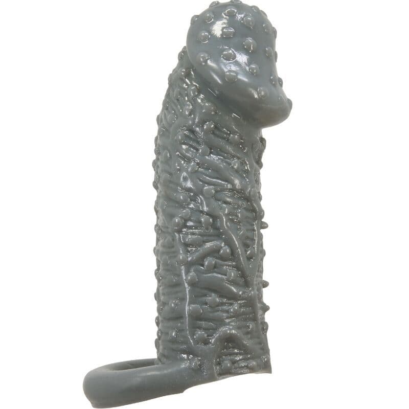 PRETTY LOVE - REALISTIČNA NAVLAKA ZA PENIS ZA POVEĆANJE I ODGODU, MODEL 2, SIVA 2