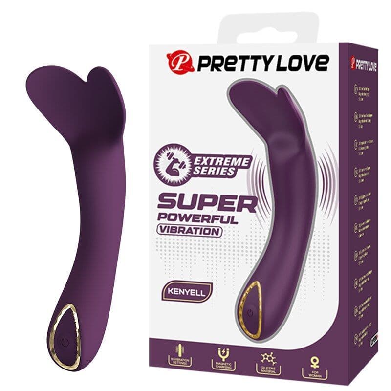 PRETTY LOVE - Kenyell punjivi vibrator 10 funkcija ljubičasti